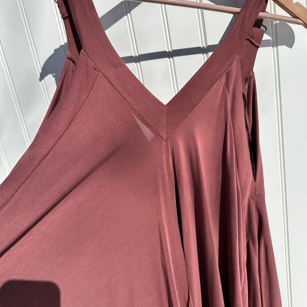 Free People FP Movement Seven Stars Jumpsuit Small Comeback Copper Onesie Romper - Picture 4 of 16